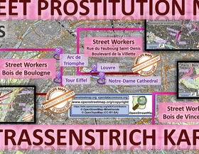 Paris france sex map street prostitution map massage parlours brothels whores freelancer streetworker prostitutes