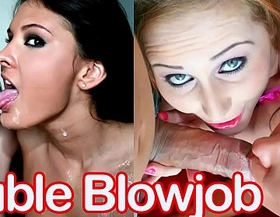 Double Blowjob from Two Horny Chicks - (Erin Stone, Randi Ryan)