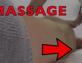 Massage hidden camera records fat mother groping masseur's dick