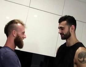 Amateursdoit - bearded studs fuck after hot oral session in the kitchen