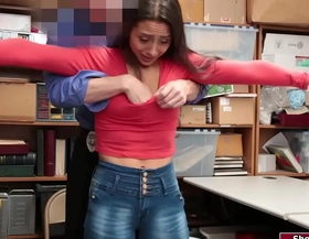 Latina shoplifter is fucked for stealing