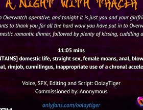 Overwatch a night with tracer erotic audio play by oolay-tiger