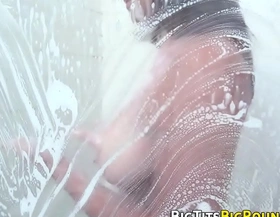 Showering ho with big ass